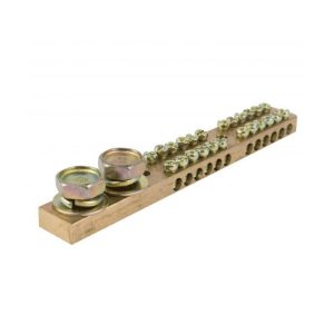 BARRA DISTRIBUCION BRONCE DOBLE 36 PUNTOS