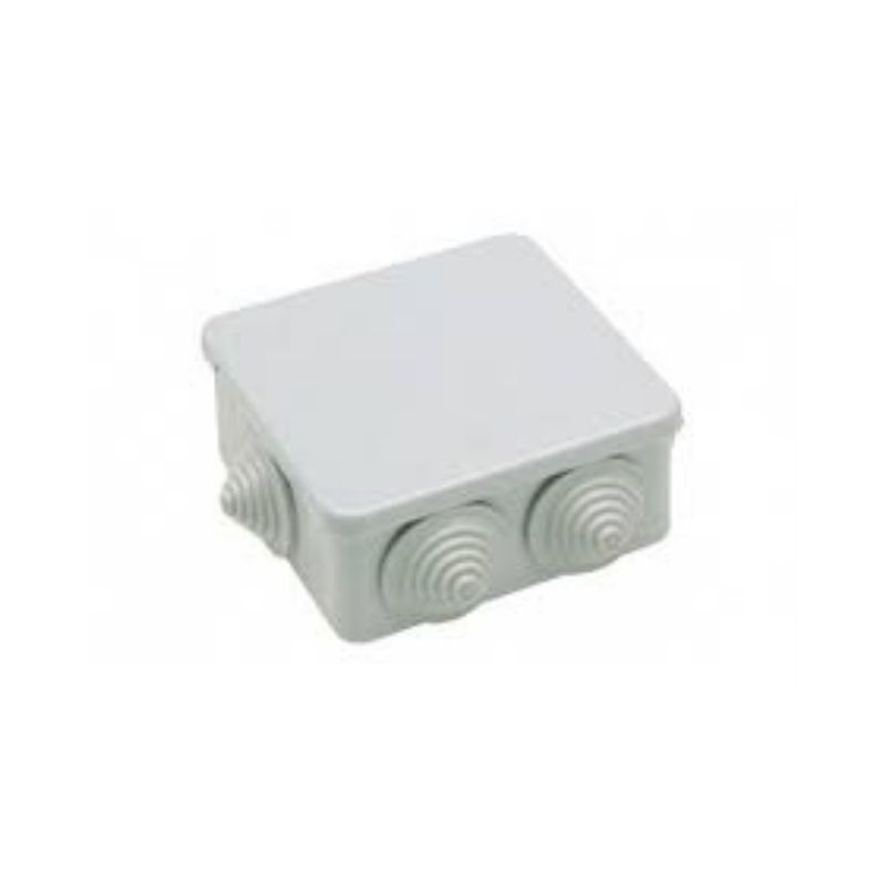 CAJA ESTANCA PLASTICA 80X80X40MM 7 CONOS