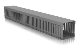 CANALETA RANURADA 25X40MM GRIS TIRA 2MT(AN*AL)