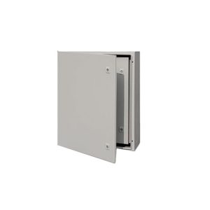 CAJA METALICA 400X300X200MM C/PLACA MONTAJE IP66 RAL 7035